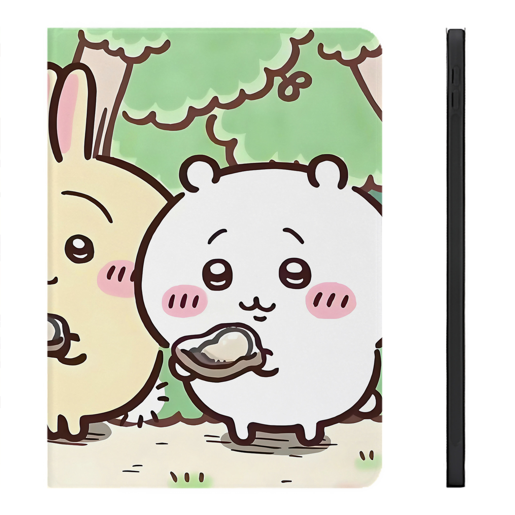 （画像用） ちいかわ Chii-kawa IPadケース ペンホルダー付き ブックスタイルデザイン